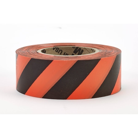 Mutual Industries FLAGGING TAPE ORANGE BLACK STRIPE, 12PK 16002-14591-1875