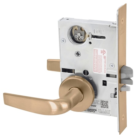 Corbin Russwin Storeroom or Closet Mortise Lock, CS Lever, A Rose, Satin Bronze ML2057 CSA 612 LC