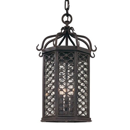 Troy Lighting Los Olivos 3 Light Lantern 11.75 In. Textured Iron F2377-TRN
