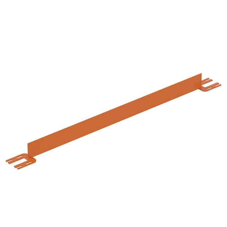 Vestil TOEBOARD FOR PIPE SAFETY RAILING 60 INCHES ORANGE VDKR-5-TB-OR