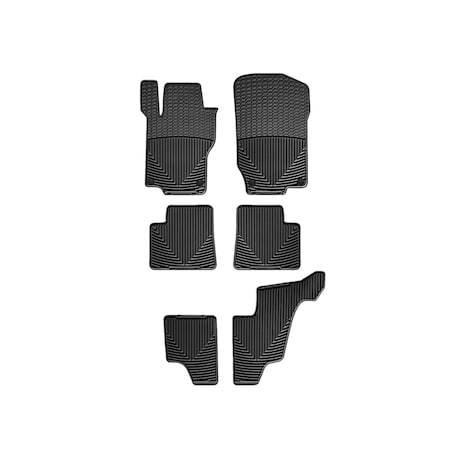 Weathertech Black, Front, Rear, and Rear All Weather Floor Mats W102-W110-W115