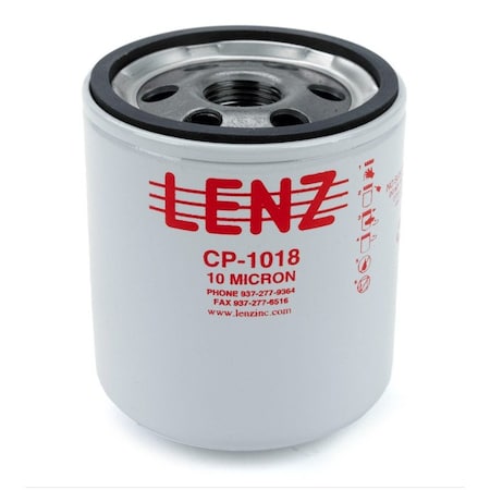 Lenz Replacement Elements: 10 Micron, 200 PSI, 7 GPM, 3/4 in-16 UNF CP-1018
