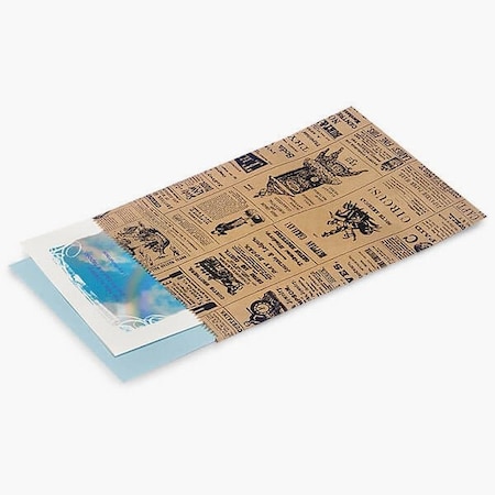 Nashville Wraps Newsprint Kraft Paper Merchandise Bags, 6.25x9.25, 100PK MB1NPM