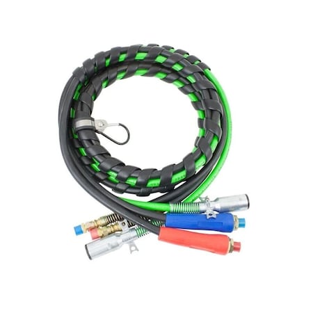 Mytee Products 3-in-One Rubber Air Hose Electrical Cable Wrap 12ft Air Line Hose MP-AB3IO-169127