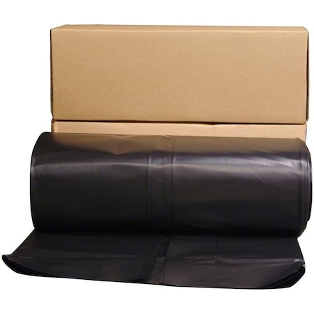Farm Plastic Supply 24 ft.x100 ft. Black 6 mil. Plastic Sheeting, Black Plastic Sheeting Z-HB24x1006mil-4001