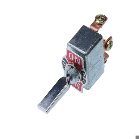 Switch Components Heavy Duty Toggle, 3P SPDT ON-OFF-ON, Chrome Plated TD1-1F-DC-3-P