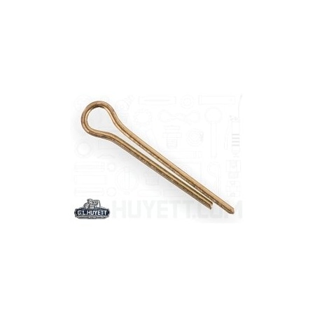 Huyett Cotter Pin, Brass, 0.062 in Dia x 0.500 in Effective Length CPB-062-0500