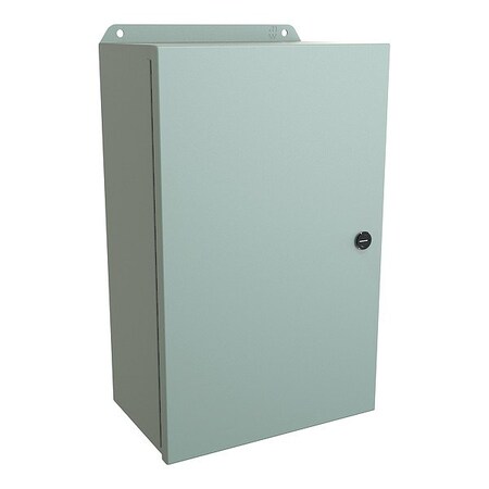 Hammond Latches Electrical Enclosure, 16 in H, 6 in D, 10 in W, 12, 13, 3R, 4, Steel EJ16106