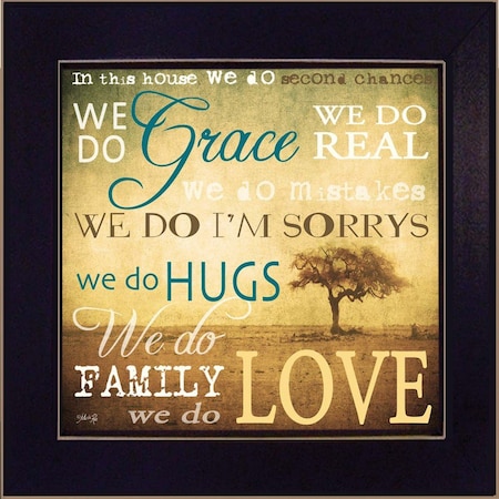 Homeroots We Do 2 Black Framed Print Wall Art 405194