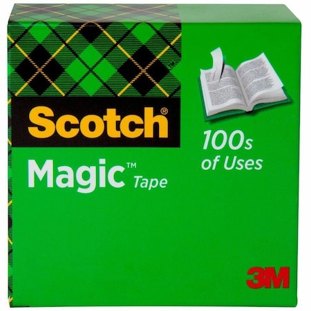 3M Scotch Magic Tape, 1in x 1296in, 1in Core, Clear 81011296