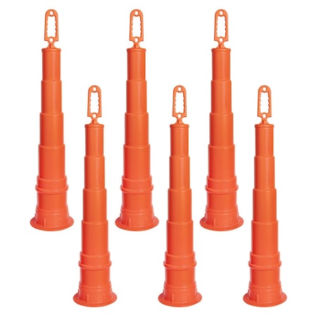 Jrex Safety 39 in Orange Roofing Perimeter Cone, 6PK CHO39-JR-RP-6PK
