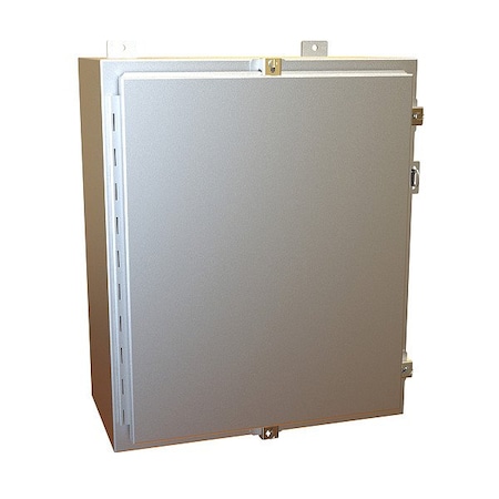 Hammond Clamps Electrical Enclosure, 24 in H, 10 in D, 20 in W, 12, 13, 4, 4X, Aluminum 1418N4ALE10