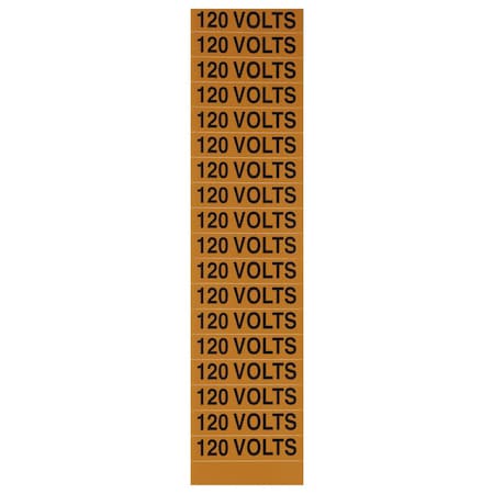 Nsi Voltage Marker Card 120 Volts VM-C-3