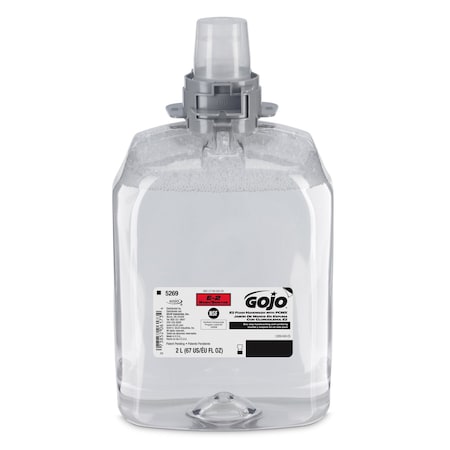 Gojo Hand Soap, Series FMX, 2,000 mL, Foam, Fragrance Free, 2 PK 5269-02