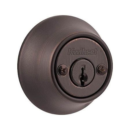 Kwikset Double Cylinder Deadbolt with RCAL Latch and Dual RCS and 5303 Full Lip Strike Venetian Bronze 665-11P.DS