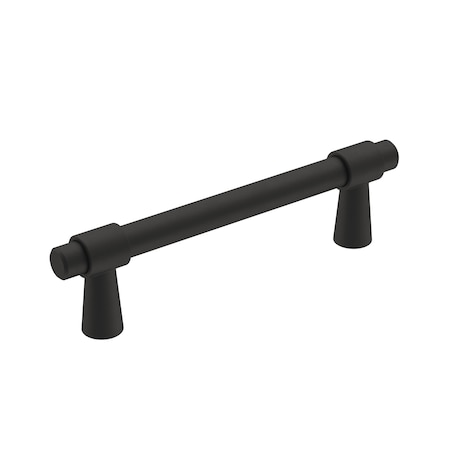 Amerock Destine 3-3/4 in 96 mm Center-to-Center Matte Black Cabinet Pull BP36858FB