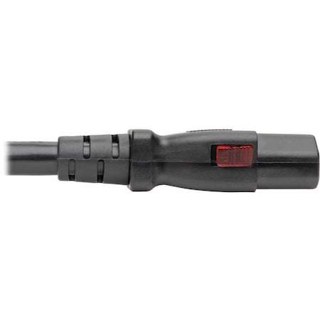 Eaton Tripp Lite Series Computer Power Cord, NEMA 5-15P to Locking C13 - Heavy-Duty, 15A, 125V, 14 P007-L06