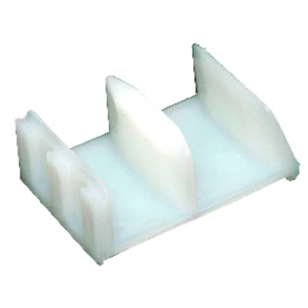 Barton Kramer 0.625 in. H X 1.5 in. W White Shower Door Bottom Guide 302C