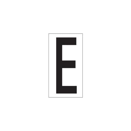 Bubblefast 3 1/2'' ''E'' Vinyl Warehouse Letter Labels BFDL9310E