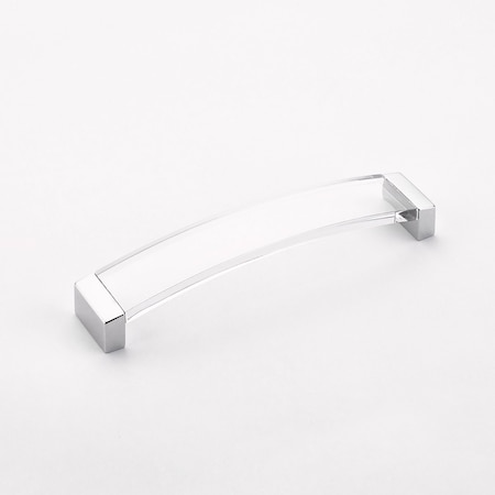 Schaub 8-13/16in Center to Center Positano Arch Clear Cabinet Pull Polished Chrome Finish 322-26-CL