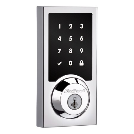 Kwikset Touchscreen Deadbolts Polished Chrome 918CNTZW700-26S