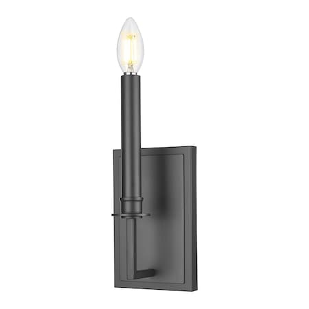 Z-Lite Orson Matte Black 1 Light Wall Sconce 4503-1S-MB