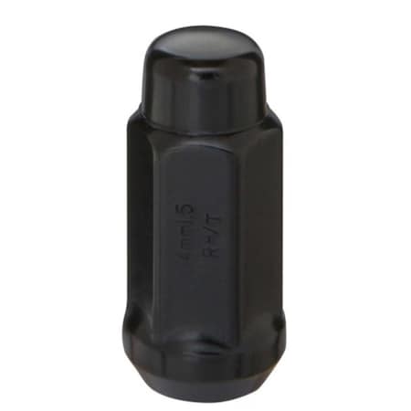 West Coast 14 x 1.5 mm 1.9 in. Cone Seat Acorn Bulge Closed End Lug Nuts for 2008-2017 Buick Enclave, Black WCW-W1014LB