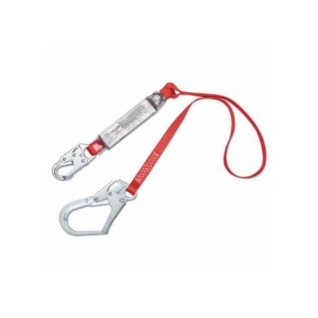 Dbi-Sala PRO Shock Absorbing Lanyard, 6 ft, Rebar Hook Connection, 1 Leg 098-1340125
