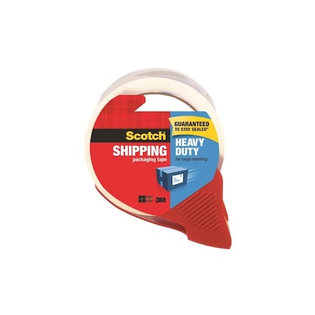 Scotch Packaging Tape, 38.2 yd L, 1.88 in W, Polypropylene Backing, Clear 3850S-RD-12GC