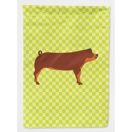 Carolines Treasures Duroc Pig Green Flag Garden Size BB7768GF