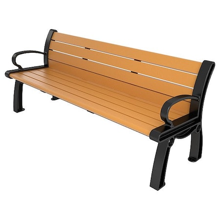 Ultrasite Heritage Outdoor Bench, 72 in L, Cedar PB 6CEDBFHER