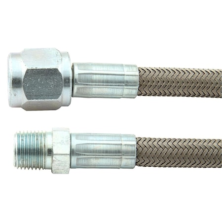 Allstar Performance 30 x 0.12 in. NPT -4 AN No. 4 Straight Braided Brake Line ALL46420-30