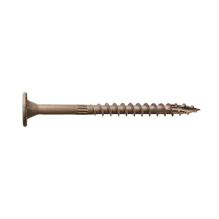 Simpson Strong-Tie Strong-Drive SDWS Timber Screw, 4 in L, Serrated Thread, Washer Head, 6-Lobe Drive, 250PK SDWS22400DBMB