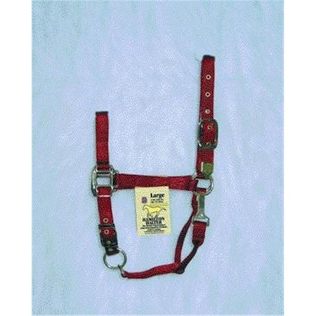 Hamilton Halter Co - Adjustable Chin Halter With Snap- Red Large - 1DAS LGRD 347175