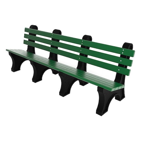 Ultrasite Outdoor Bench, 96 in L, Green PB 8GRECPAE