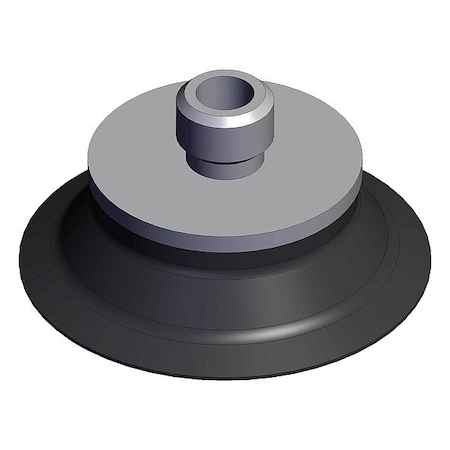 Smc Flat Cup, Black, Flat Pad ZP2-TB20MTS-H5