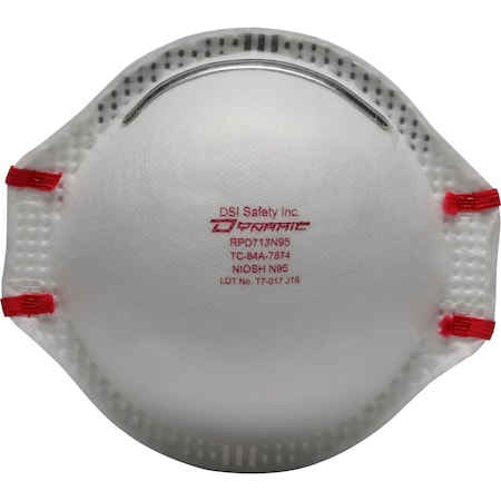 Dynamic Deluxe N95 Disposable Respirator, 20PK 270-RPD713N95