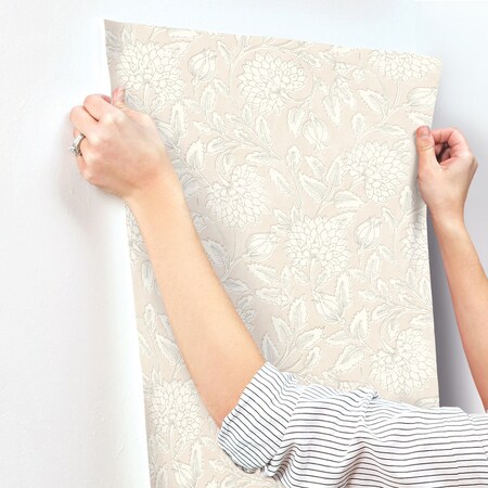 Chesapeake Vadouvan Blush Jacobean Trail Wallpaper 4134-72538