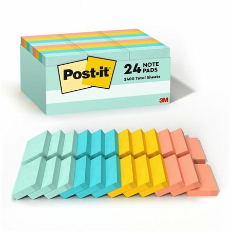 Post-It Pad, Post-It, 1.5"X2", Pst, PK24 653-24APVAD