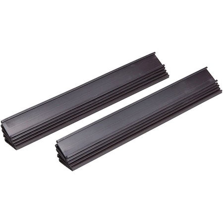 Mastervision Magnetic Data Cards, 6"x1/2", Black, PK10 FM2631