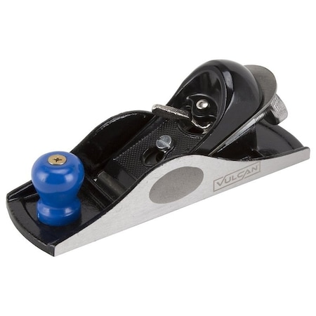 Vulcan Block Plane, 1-5/8 in W Blade, Alloy Steel Blade, Cast Iron Body, Front Knob Handle JLO-064