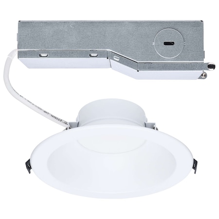 Satco 24/16/12 Wattage Selectable 2700K/3000K/3500K/4000K/5000K CCT Commercial LED Downlight 6 in S13511
