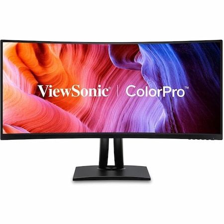 Viewsonic ColorPro VP3456A 34" Class UW-QHD Curved Screen LED Monitor - 21:9 - Black VP3456A