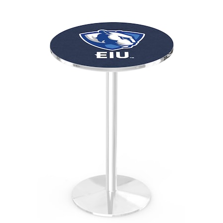 Holland Bar Stool Co 36" Chrome Eastern Illinois Pub Table, 36" dia. Top L214C3636EastIL
