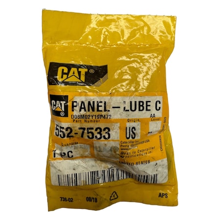 Caterpillar PANEL-LUBE C, CATERPILLAR OEM 5527533 5527533