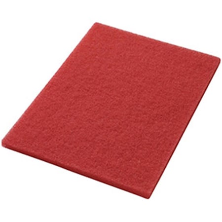 Americo Mfg 14 x 20 in. Red Buffing Pad - 5 Per Case, 5PK 641307RD