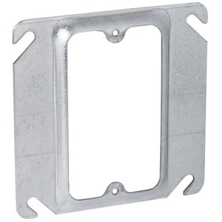 Raco Electrical Box Cover, 1 Gang Gang, Steel, Raised Cover Type 8772