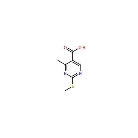 Ak Scientific 4-Methyl-2-(methylsulfanyl)-5-pyrimidinecarboxylic acid (250mg), CAS 98276-75-6 4602AF-250mg