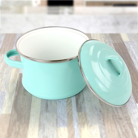 Martha Stewart Enamel on Steel Mini Dutch Oven 129155.02