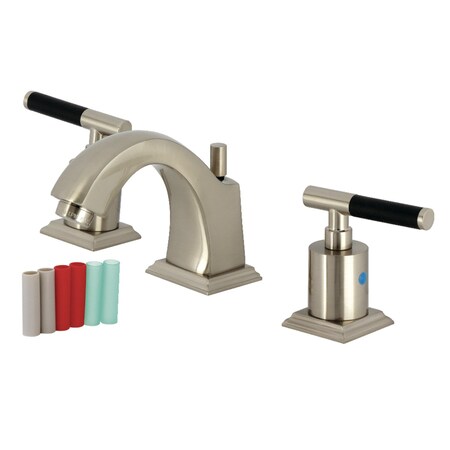 Kingston Brass Widespread Bathroom Faucet with Pop-Up Drain, Brushed Nickel FSC4688CKL